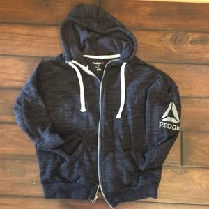 Reebok Dark Grey Zip Up Hoodie